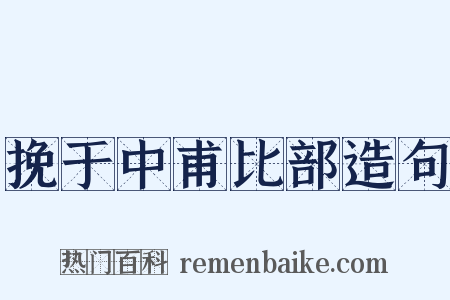 挽于中甫比部造句是什么意思的图片